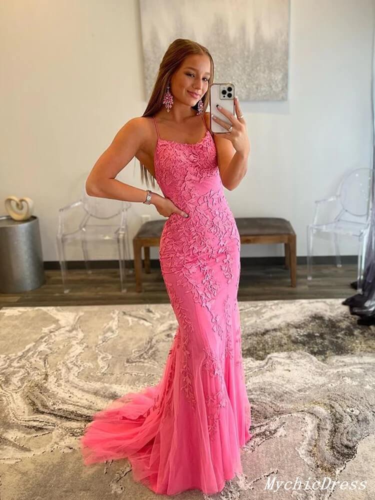 prom dress hot pink